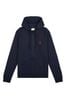 U.S. Polo Assn. Blue Mens Classic Fit Double Horsemen Zip Up Hoodie